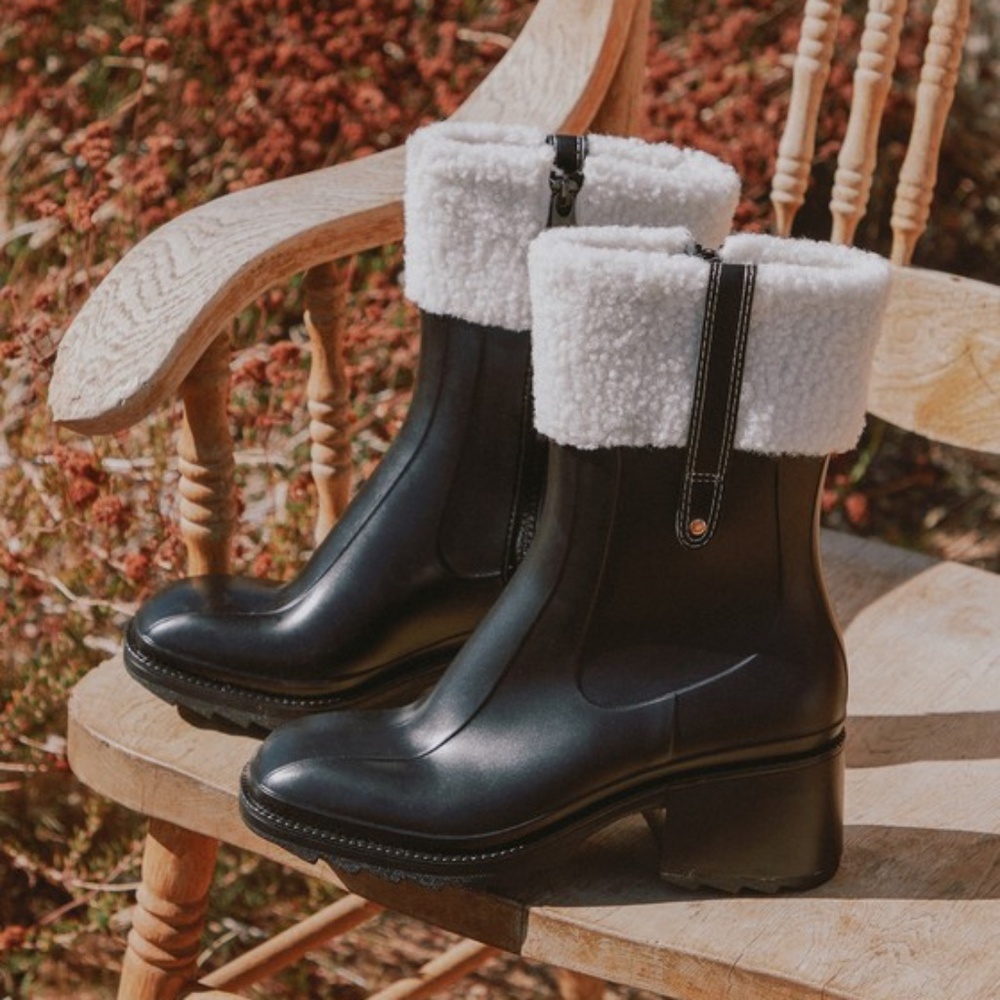 Lulus Chayy Black Faux Fur Mid-calf Boots - Size 7